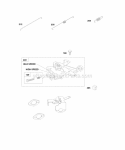 Governor Spring Control Bracket Diagram and Parts List for 246437-0084-B1  Briggs and Stratton Engine